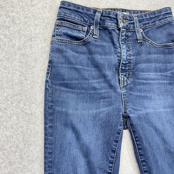 Madewell Jeans Women’s 26 Curvy High Rise Skinny Medium Wash Denim - Picture 2 of 16